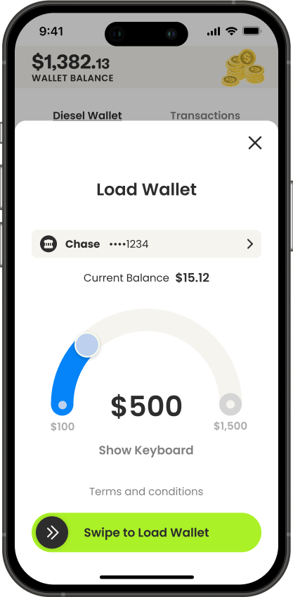 Load Your Diesel Wallet